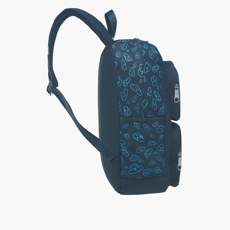 light_and_nine Backpack-With Jibbitz-3 Cmprt With Zipper Closure- (Eva) Blue \ 44X31X14 - Image 5